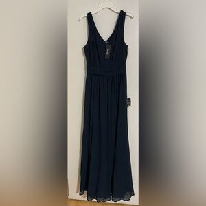 Lulus Navy Blue Sleeveless Maxi Dress size XS NWT